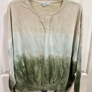 Young fabulous and broke Green Ombre Sweater